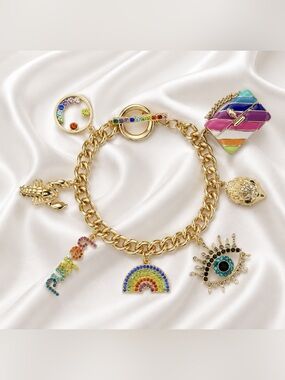 NWT Kurt Geiger Multi Charms Bracelet